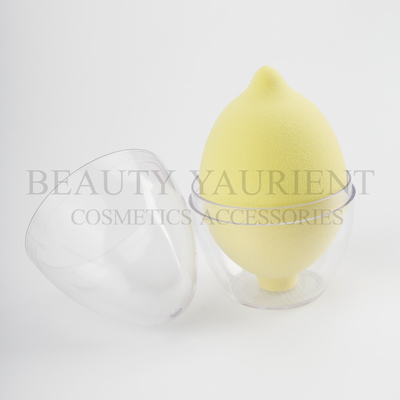 Foundation Puff Sponge yang Dapat Dicuci, Blender Kecantikan Berbentuk Buah Lemon Portabel